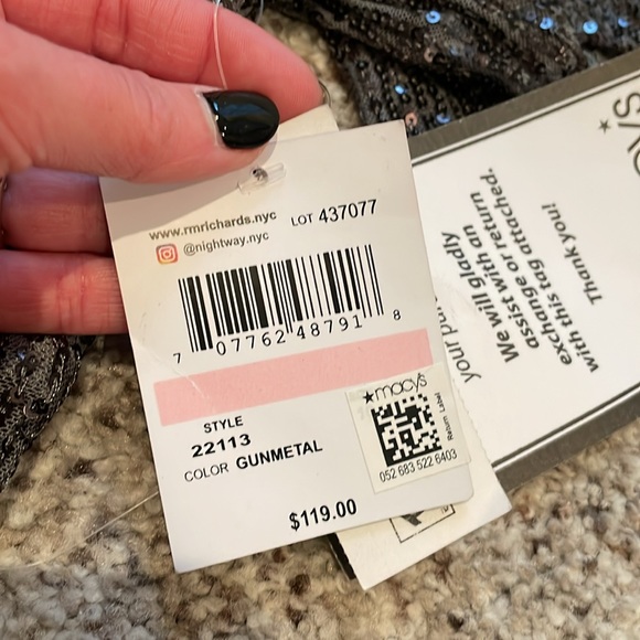 Nightway Sequin Evening/Cocktail Dress - Picture 2 of 16